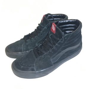 Vans High Tops Skate Shoes All Black Old Skool